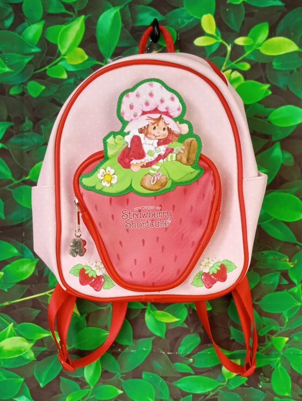 🛝 Strawberry Shortcake Pink & Red Kids Backpack